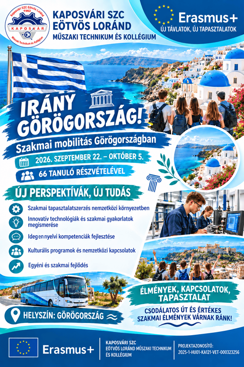 🇬🇷 Irány Toroni! – Kezdődik a kéthetes Erasmus+ szakmai mobilitás