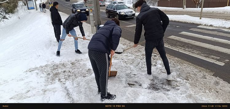 Rendkívüli hóhelyzetben segítettek a Gépészes diákok