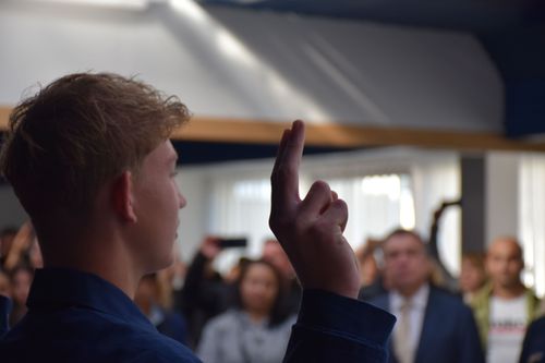 Fogadalmat tettek a 9. évfolyamos rendész tanulók