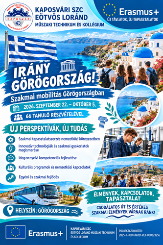 🇬🇷 Irány Toroni! – Kezdődik a kéthetes Erasmus+ szakmai mobilitás