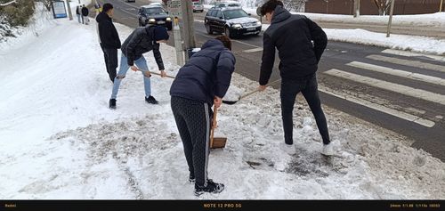 Rendkívüli hóhelyzetben segítettek a Gépészes diákok